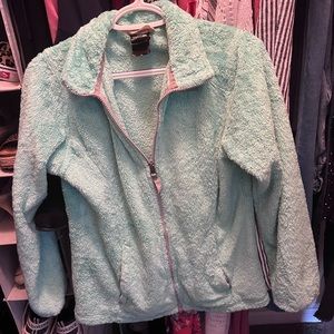 Teal north face jacket